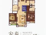 紫玉兰亭_4室2厅2卫 建面137平米