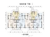 怡和天誉_一层平面图（下叠） 建面175平米
