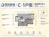 瑞恒新城_4室2厅2卫 建面90平米