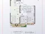 碧桂园云邸_3室2厅2卫 建面125平米