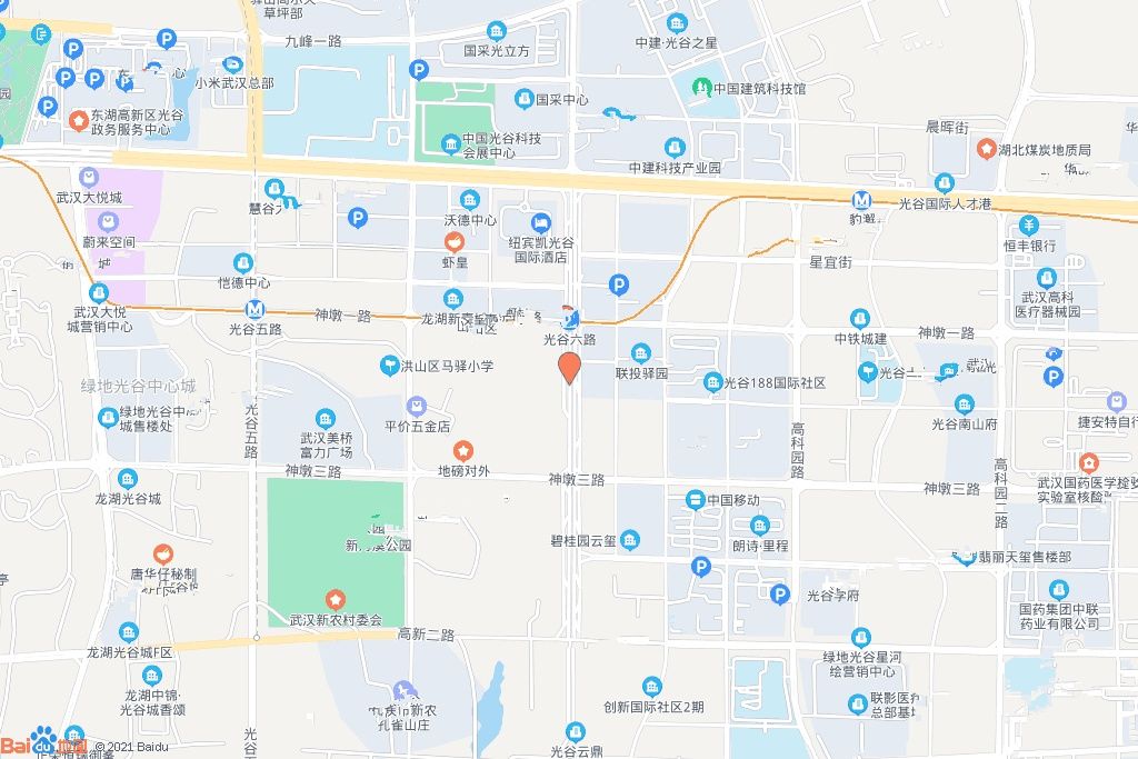 东至光谷六路、南至五彩东街、西至朝曦路