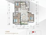 彰泰金科博翠漓江_3室2厅2卫 建面105平米