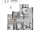 中信城_3室2厅2卫 建面95平米