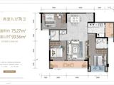 北京城建龙樾生态城_2室2厅2卫 建面93平米