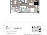 横琴口岸广场_2室2厅2卫 建面116平米