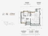 天创云和樾_4室2厅2卫 建面129平米