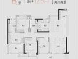 保利和光禧悦_4室2厅2卫 建面125平米